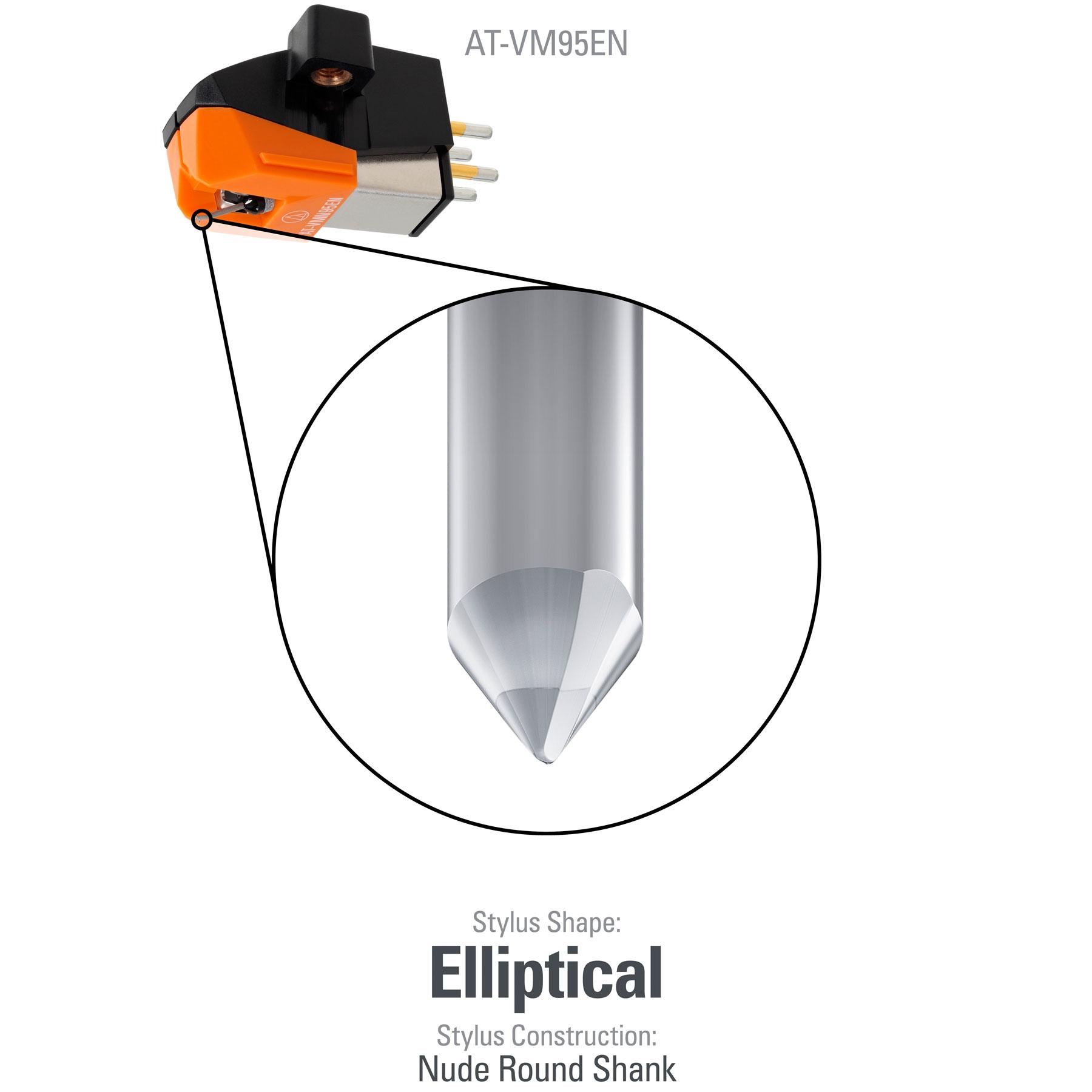 Audio-Technica AT-VM95EN Dual Moving Magnet Cartridge 0.3 x 0.7 mil